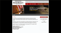 Desktop Screenshot of donmaxwelllaw.com