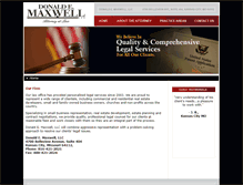 Tablet Screenshot of donmaxwelllaw.com